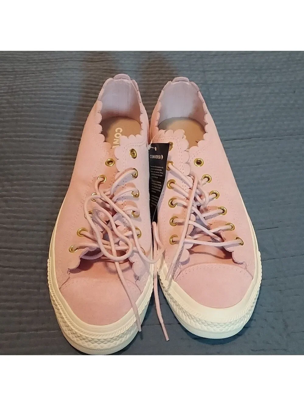 Converse CTAS Ox Pink Foam Gold Egret Shoes NWOB
